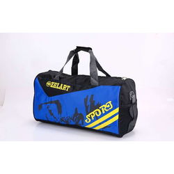 Сумка спортивна Zelart Бочонок Duffle Bag 38см*21см*21см (GA-4120, чорно-синя)